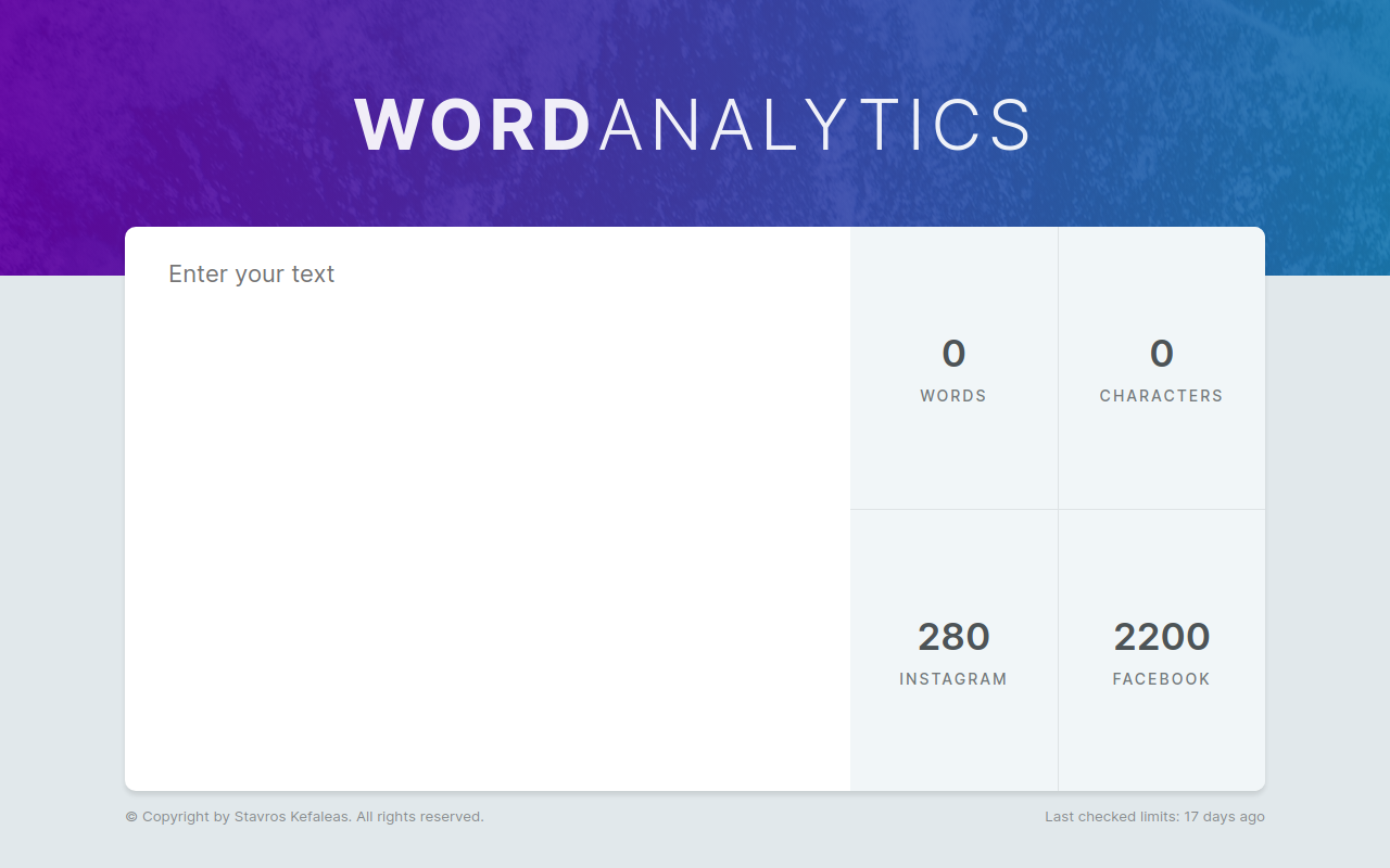 Word Analytics preview
